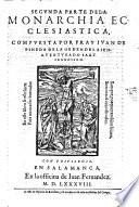 Monarchia Ecclesiastica O Historia Universal del mundo