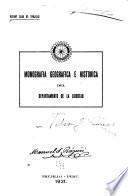 Monografía geográfica e histórica del departamento de la Libertad
