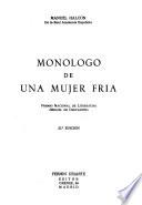 Monólogo de una mujer fría