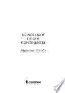 Monólogos de dos continentes