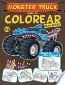 Monster Truck Libro De Colorear Para Niños