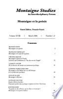 Montaigne Studies
