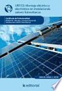 Montaje eléctrico y electrónico en instalaciones solares fotovoltaicas - UF0153