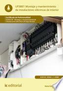 Montaje y mantenimiento de instalaciones eléctricas de interior. ELEE0109