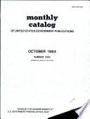 Monthly Catalog of United States Government Publications