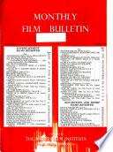 Monthly Film Bulletin