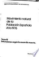 Movimiento natural de la población española