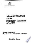 Movimiento natural de la población española