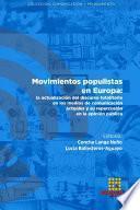 Movimientos populistas en Europa: la actualización del discurso totalitario en los medios de comunicación actuales y su repercusión en la opinión pública