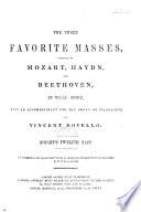 Mozart's Twelfth Mass. Eng.&Lat
