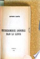 Muchedumbres anónimas bajo la lluvia