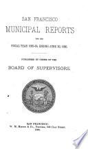 Municipal Reports for the Fiscal Year ....