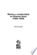 Música y modernidad en Buenos Aires (1920-1940)