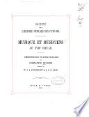 Musique et musiciens au XVIIe siècle