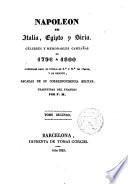 Napoleón en Italia, Egipto y Siria