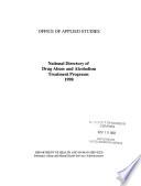National Directory of Drug Abuse and Alcoholism Treatment and Prevention Programs