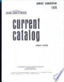 National Library of Medicine Current Catalog