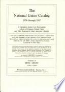 National Union Catalog
