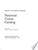 National Union Catalog