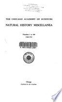 Natural History Miscellanea