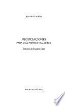 Negociaciones para una poética dialógica