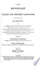 New Dictionary of the Italian and English Languages ..