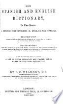 New Spanish and English Dictionary