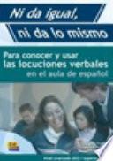Ni da igual, ni da lo mismo
