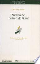 Nietzsche, crítico de Kant