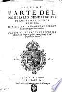 Nobiliario genealogico de los reyes y titulos de España