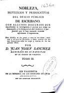 Nobleza, privilegios y prerogativas del oficio público de escribano