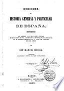 Nociones de historia general y particular de España