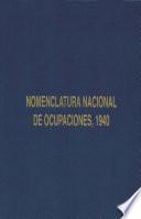 Nomenclatura nacional de ocupaciones abreviada. Lista alfabética de ocupaciones 1940