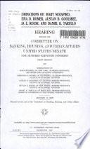 Nominations of Mary Schapiro, Christina D. Romer, Austan D. Goolsbee, Cecilia E. Rouse, and Daniel K. Tarullo