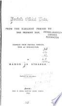 Norfolk Official Lists from the Earliest Period to the Present Day