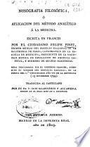 Nosografía filosófica o Aplicación del método analítico á la medicina