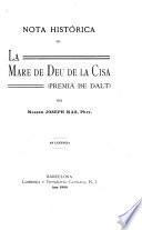 Nota histórica de la Mare de Deu de la Cisa