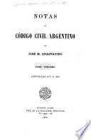 Notas al código civil argentino