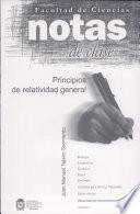 Notas de clase. Principios de relatividad general