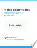 Notas existenciales