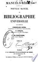 Nouveau manuel de bibliographie universelle