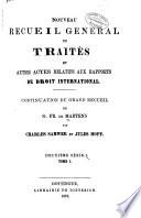 Nouveau recueil général de traités et autres actes relatifs aux rapports de droit international
