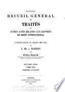 Nouveau recueil général de traités et autres actes relatifs aux rapports de droit international