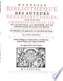 Nouvelle bibliothèque des auteurs ecclésiastiques