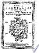 Novelas Exemplares De Migvel De Cervantes