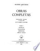 Novelas. Sociología. Memorias. Obras varias
