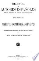 Novelistas posteriores a Cervantes