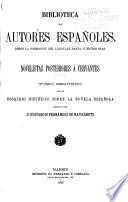 Novelistas posteriores a Cervantes