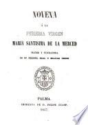 Novena a la Purísima Virgen Maria Santísima de la Merced