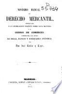 Novísimo manual de Derecho Mercantil